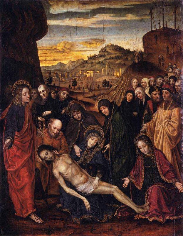 BORGOGNONE, Ambrogio Lamentation of Christ France oil painting art